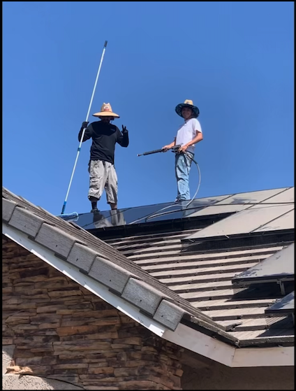 Star Panel cleaning team at work